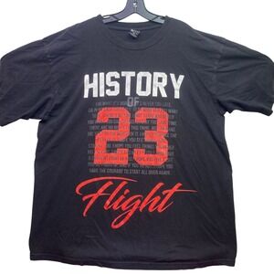 History of 23 Flight Shirt Mens 3XL Spell Out Grunge Everyday Streetwear